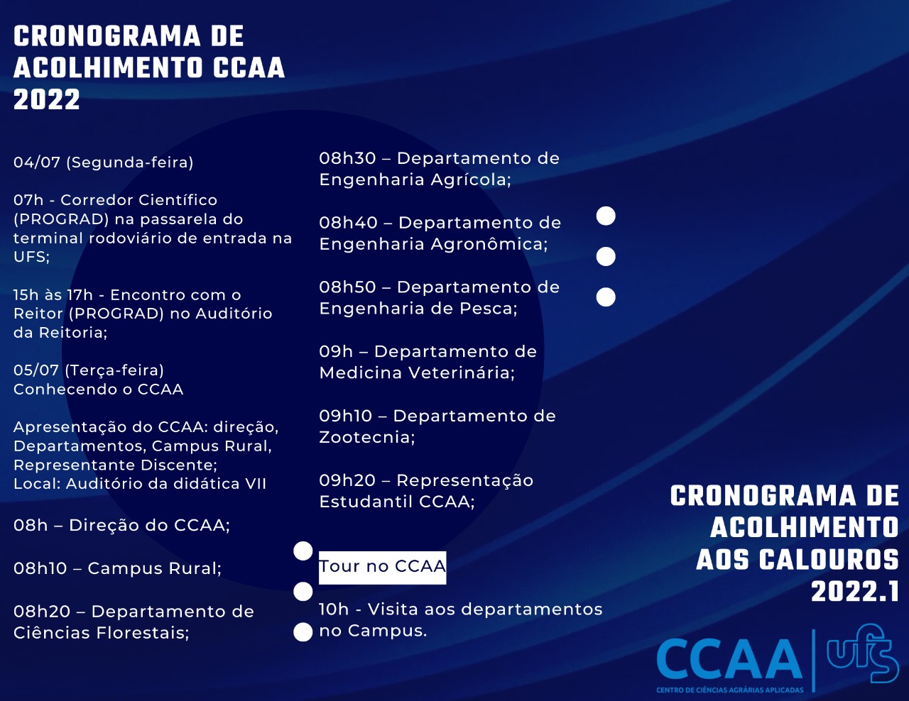 Acolhimento CCAA (divulgação)