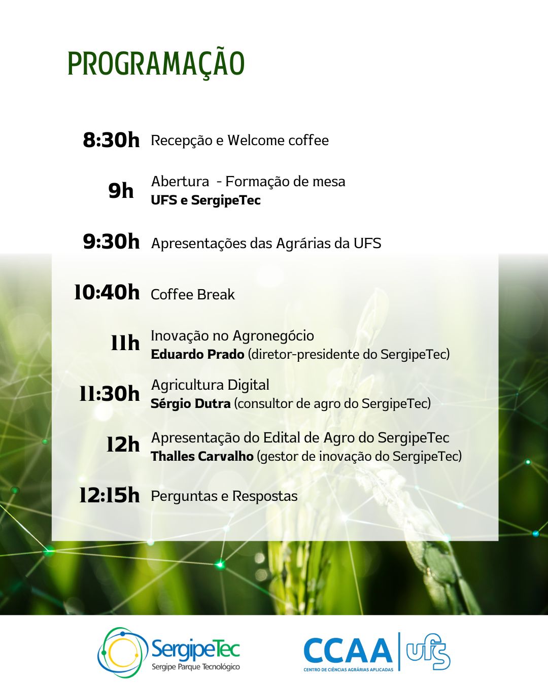 Banner programação