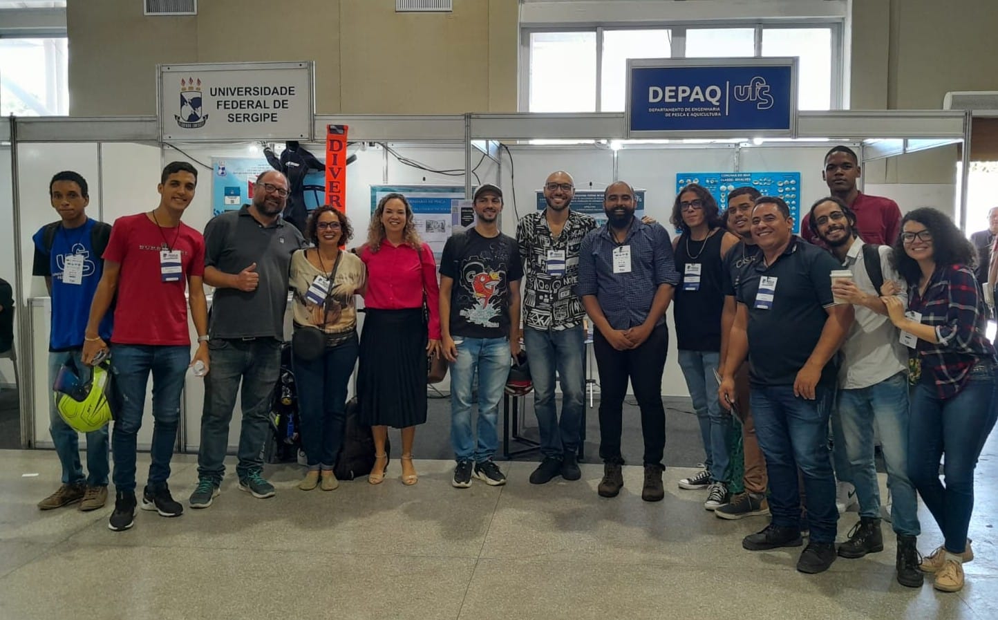 Professores, alunos e ex-alunos do Depaq/CCAA da UFS. Foto: Depaq