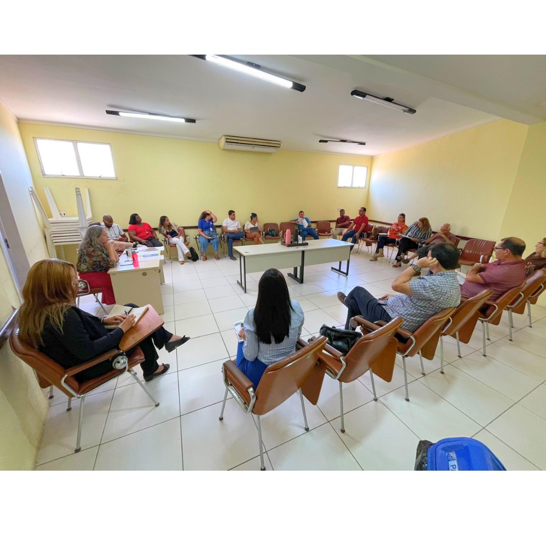 Registro da reunião que aconteceu no dia 9 de dezembro. (Foto: equipe de comunicação COE/ SEMA)