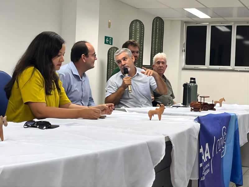 Professor Jaílson Fagundes representando a Zotecnia. Foto: Marília Gabriely