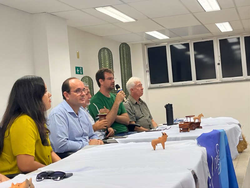 Luís Gustavo Gustavo representando a Engenharia Agrícola. Foto: Marília Gabriely